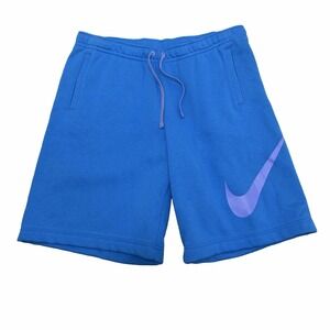 Nike Sportswear Tech Fleece Swoosh Drawstring Shorts Size XL Blue Athletic NWT